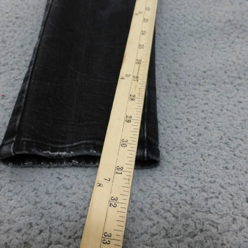 American Eagle Skinny Distressed Jeans Mens 32x32 Faded Black Ripped Denim